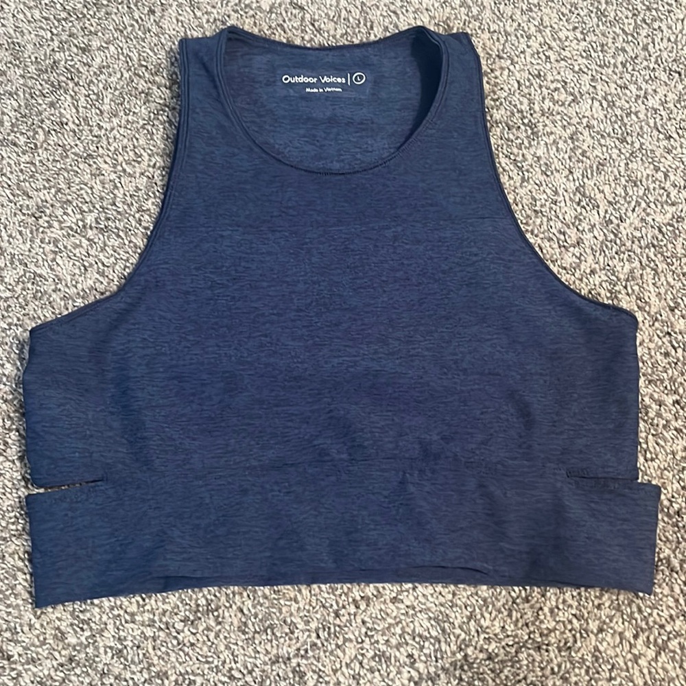 Outdoor Voices cropped tank top size large